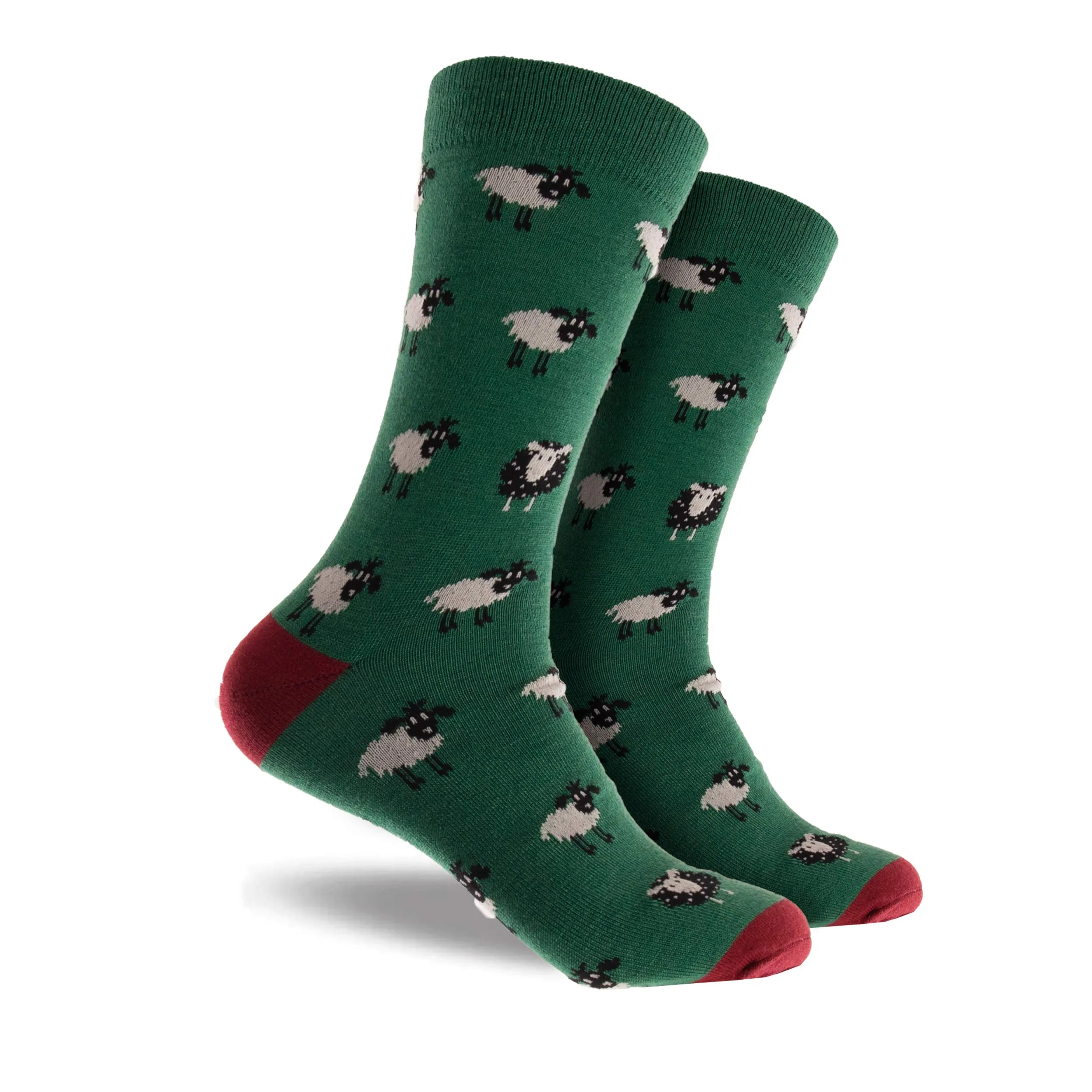Men's Sheep Dog Wool Crew Socks 2 Pack - Forest