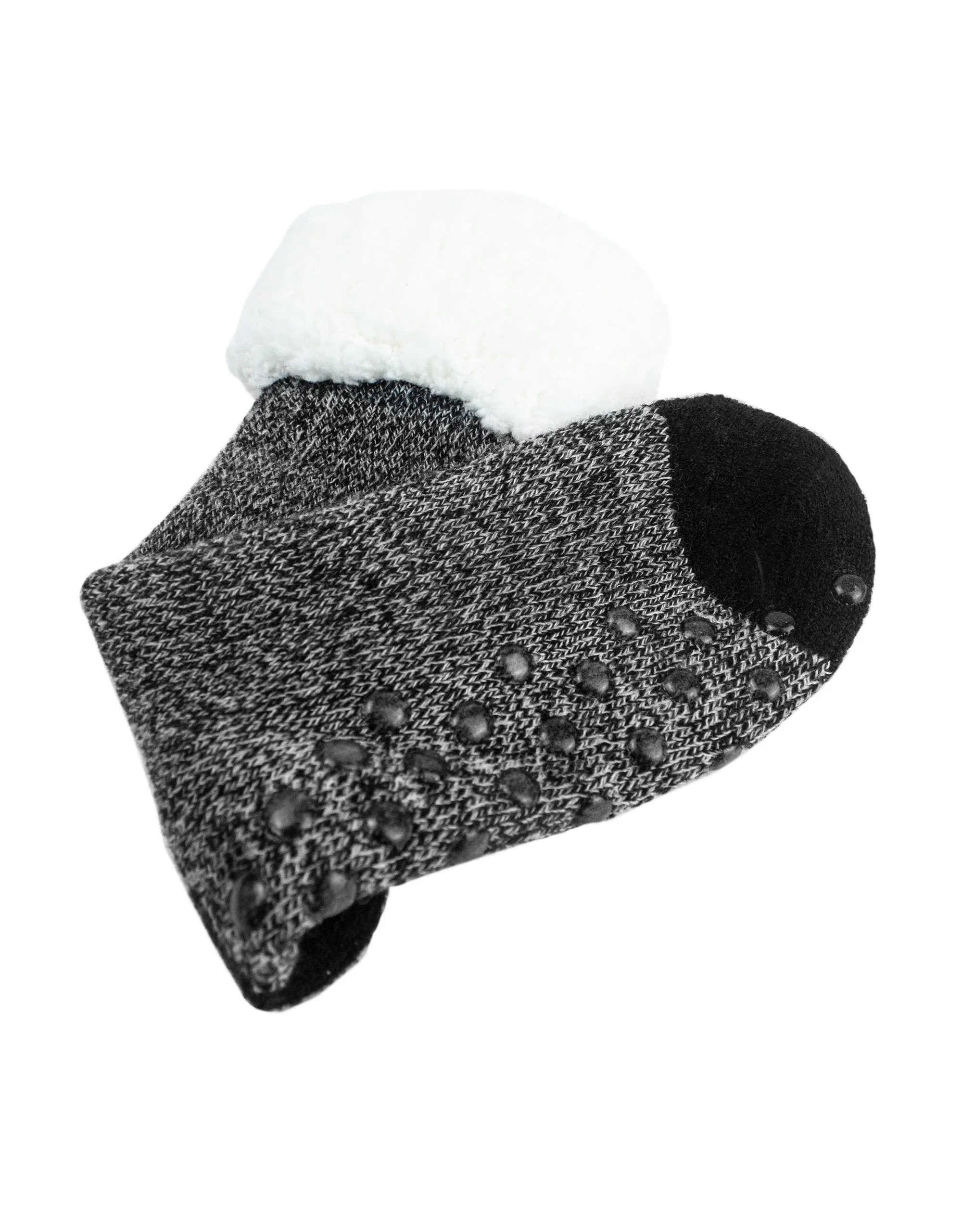 The Sherpa Trimmed Thermal Boot Sock - Black